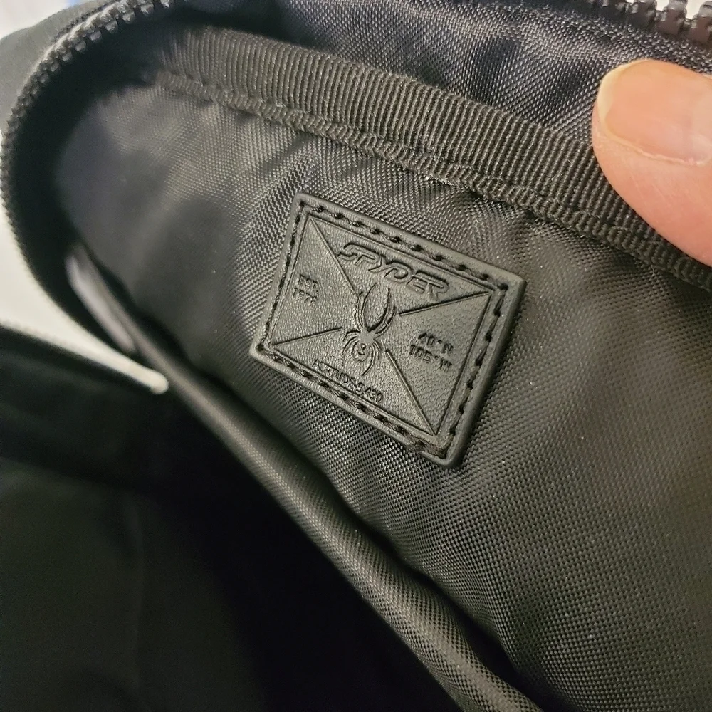 EC Spyder Messenger Bag Black Case Travel Case Crossbody, Lightweight